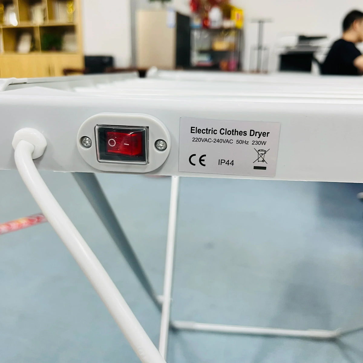 Étendoir chauffant électrique pliable 120 W à prise européenne