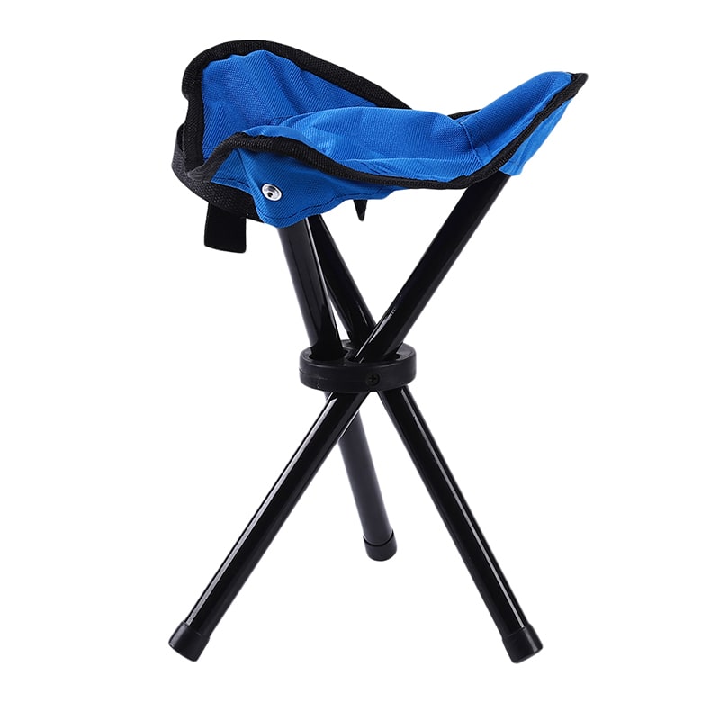 Tabouret de camping pliable à siège triangulaire
