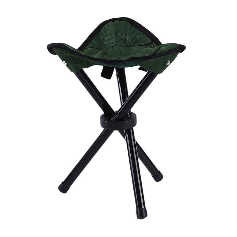 Tabouret de camping pliable à siège triangulaire