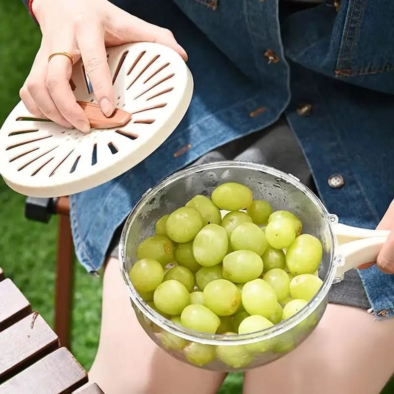 Boîte de conservation alimentaire avec passoire amovible