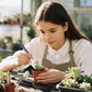 Kit de douze outils miniatures de jardinage avec pochette