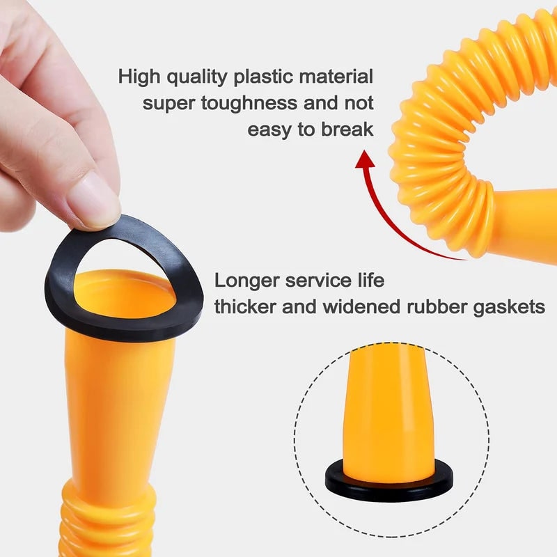 Kit de bec verseur flexible pour bidon avec joints