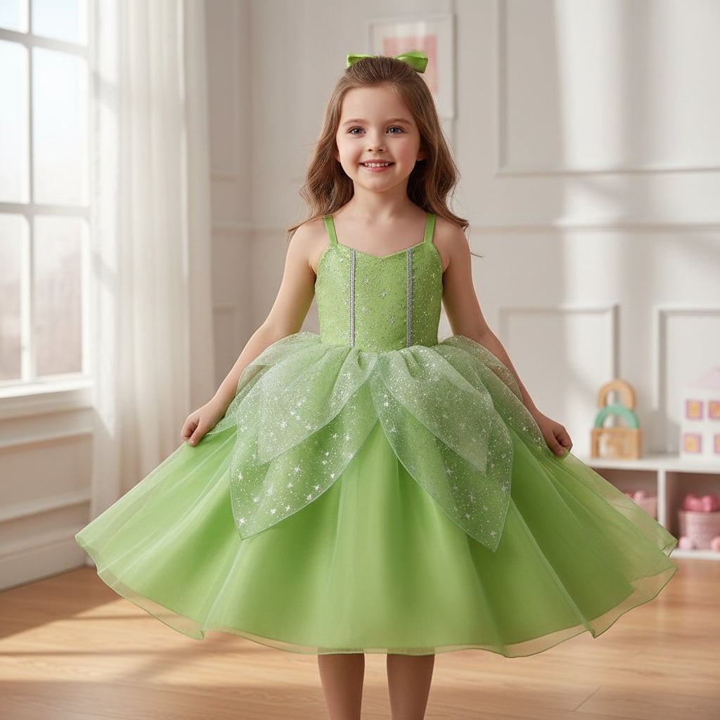 Déguisement enfant de fée avec ailes et accessoires