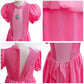Robe de princesse de déguisement à manches bouffantes