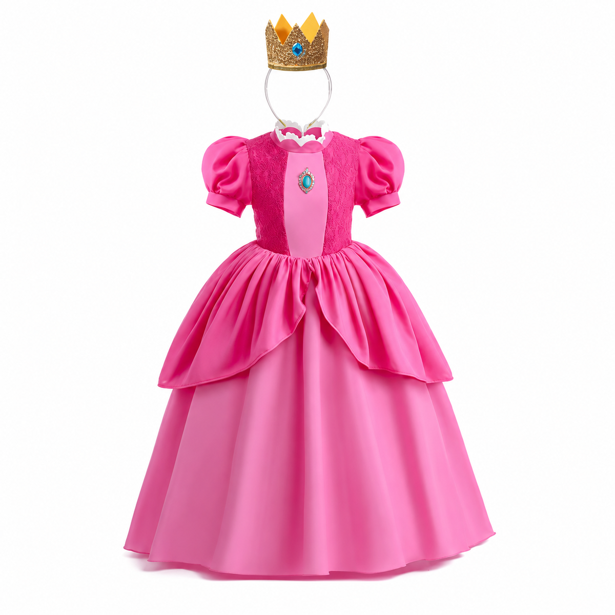 Robe de princesse de déguisement à manches bouffantes