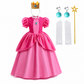 Robe de princesse de déguisement à manches bouffantes