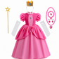 Robe de princesse de déguisement à manches bouffantes