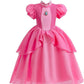 Robe de princesse de déguisement à manches bouffantes