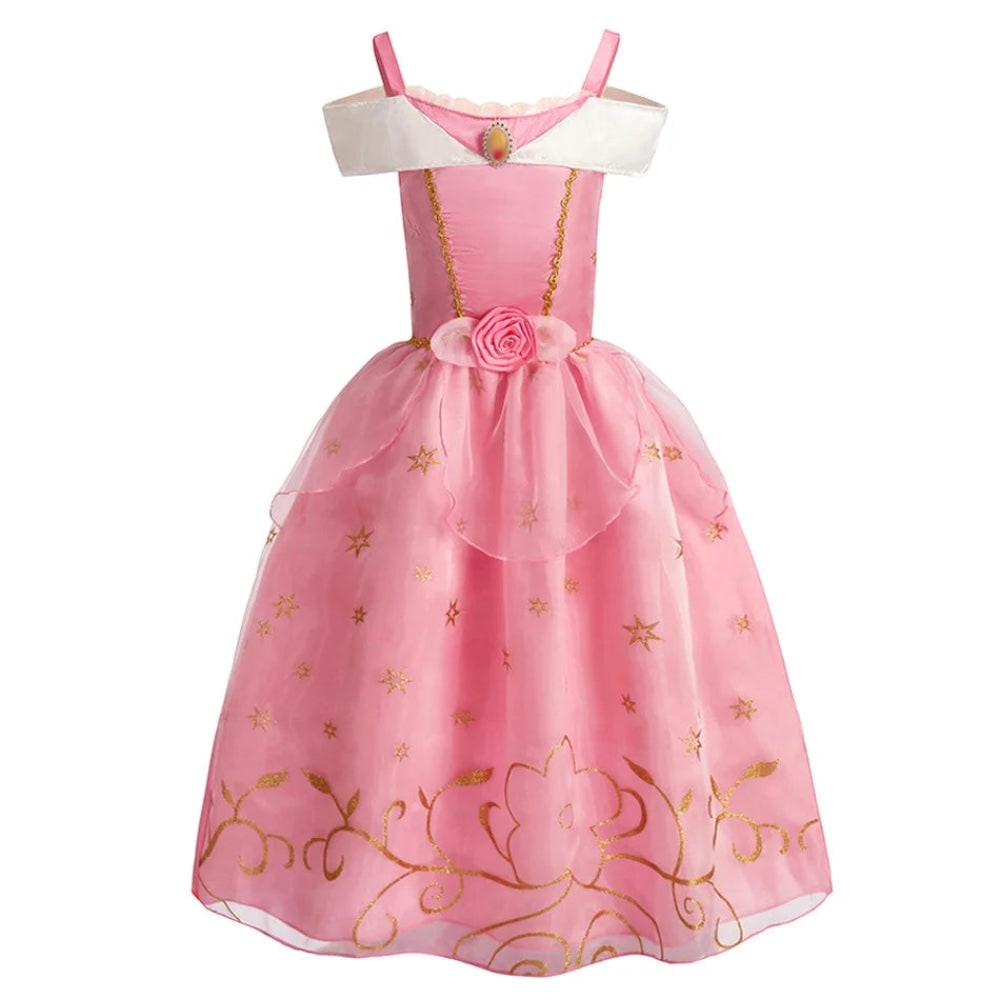 Robe de princesse enfant à jupe en tulle et accessoires