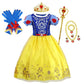 Robe de princesse enfant à jupe en tulle et accessoires