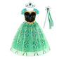 Robe de princesse enfant à jupe en tulle et accessoires