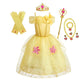 Robe de princesse enfant à jupe en tulle et accessoires