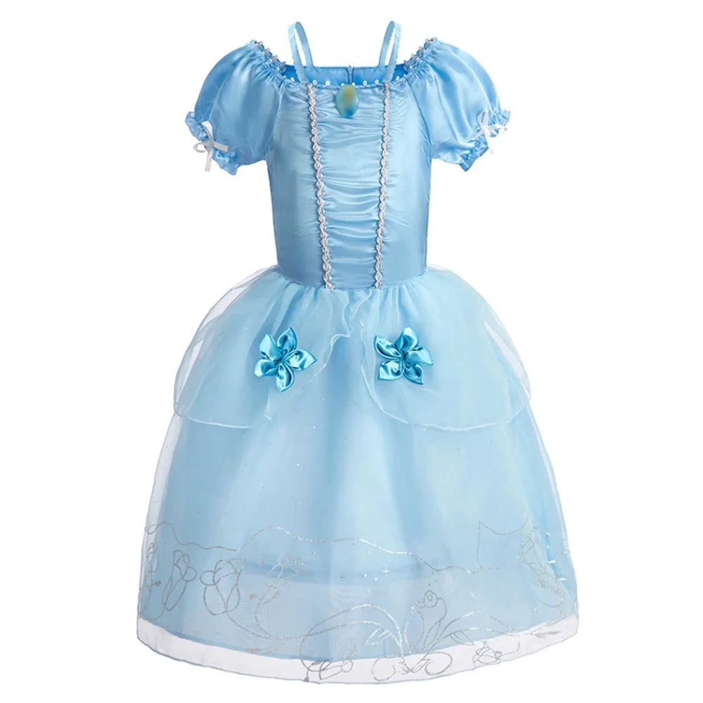 Robe de princesse enfant à jupe en tulle et accessoires