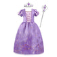 Robe de princesse enfant à jupe en tulle et accessoires