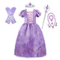 Robe de princesse enfant à jupe en tulle et accessoires