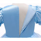 Robe de princesse enfant en satin et tulle à manches bouffantes