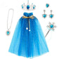 Cape de princesse enfant avec diadème et accessoires