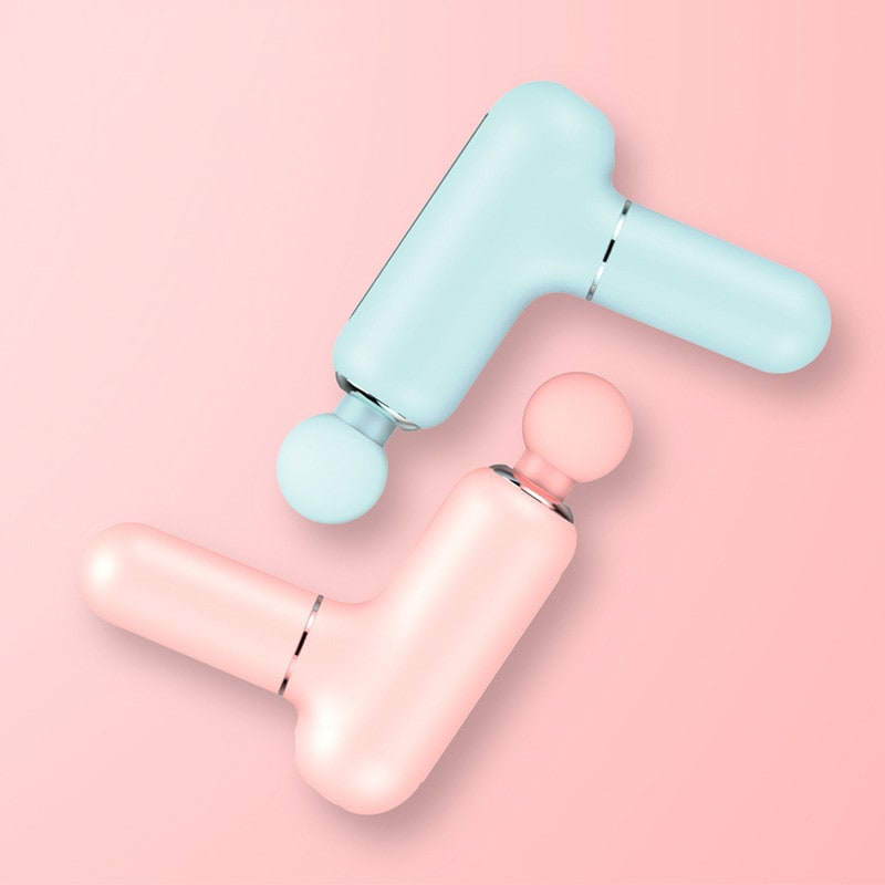 Pistolet de massage compact USB-C avec quatre têtes