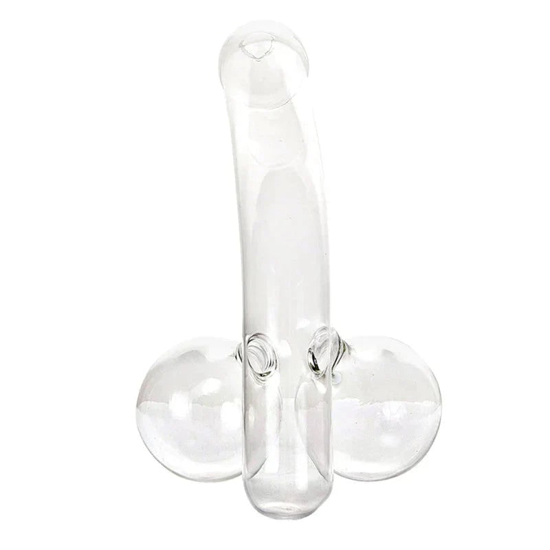 Carafe humoristique en verre de forme phallique, 650 ml