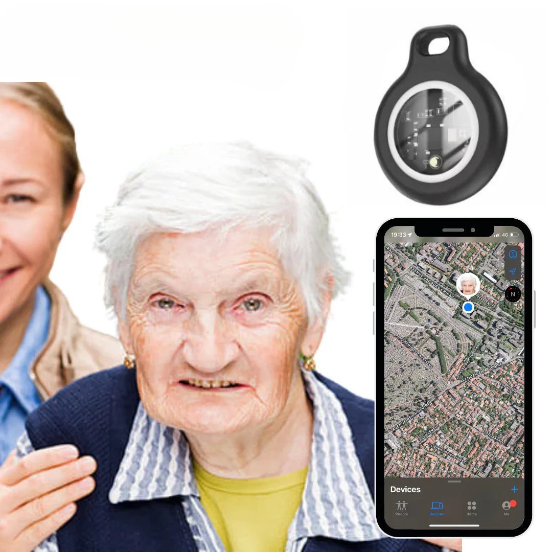 Balise Bluetooth pour objets avec étui porte-clés en silicone
