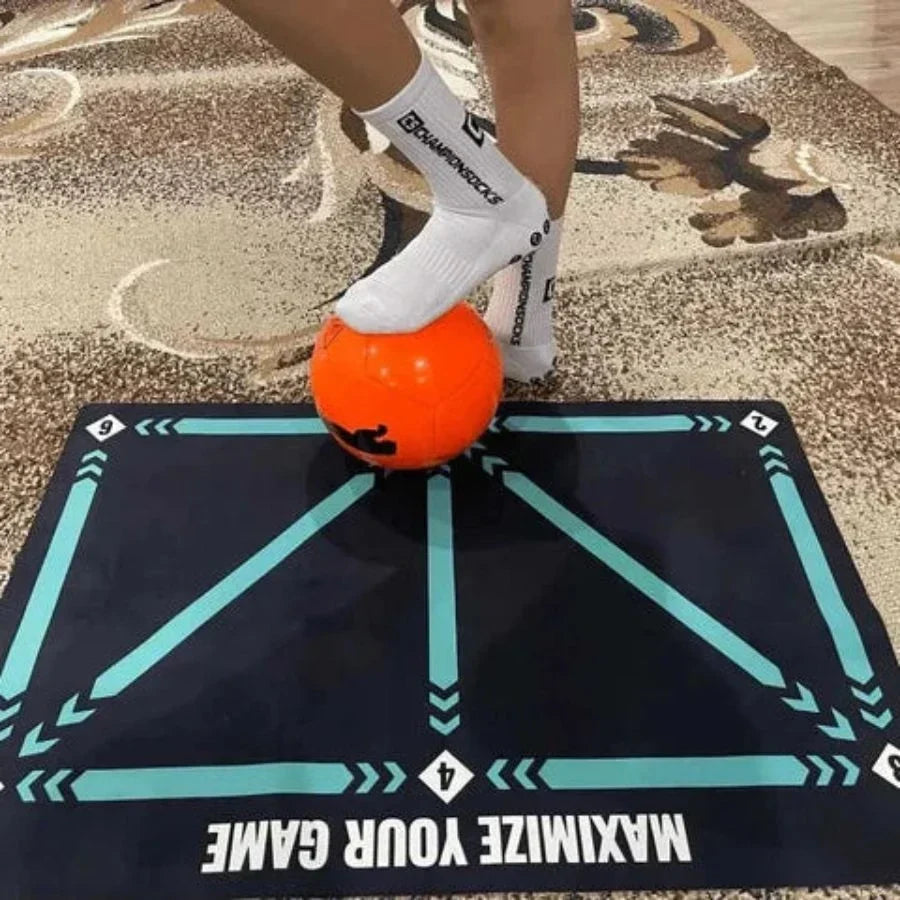 Tapis d'entraînement de football à repères numérotés