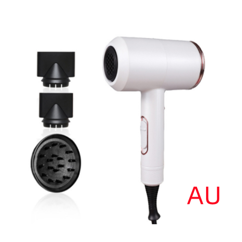 Sèche-cheveux ionique 2 000 W avec diffuseur et deux concentrateurs