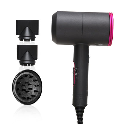 Sèche-cheveux ionique 2 000 W avec diffuseur et deux concentrateurs