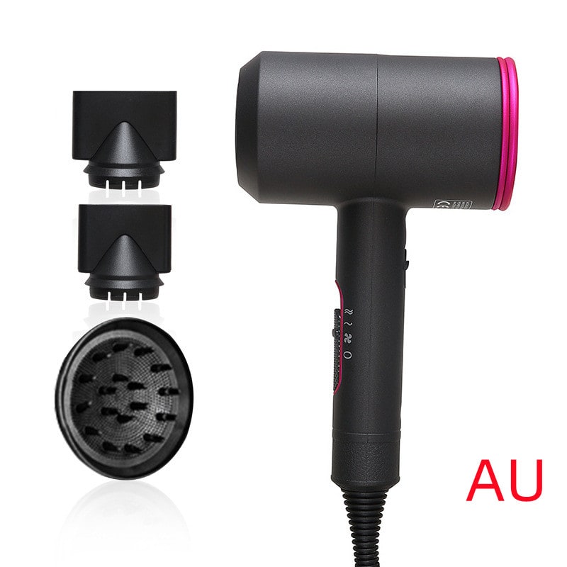 Sèche-cheveux ionique 2 000 W avec diffuseur et deux concentrateurs