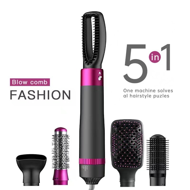 Brosse soufflante à cinq embouts interchangeables