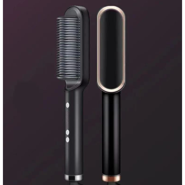 Brosse lissante chauffante à température réglable