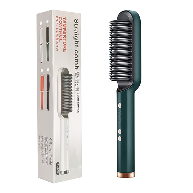Brosse lissante chauffante à température réglable