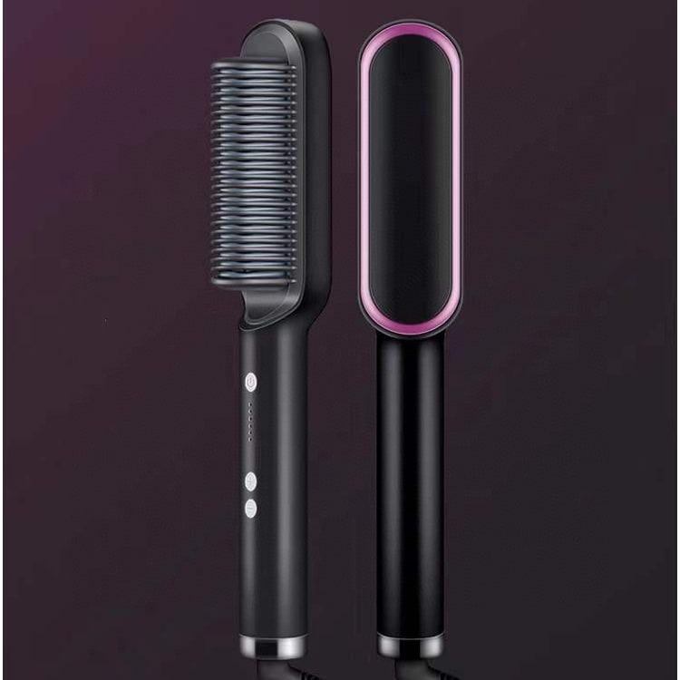 Brosse lissante chauffante à température réglable