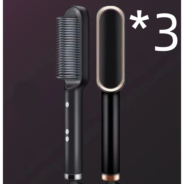 Brosse lissante chauffante à température réglable
