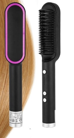Brosse lissante chauffante à température réglable