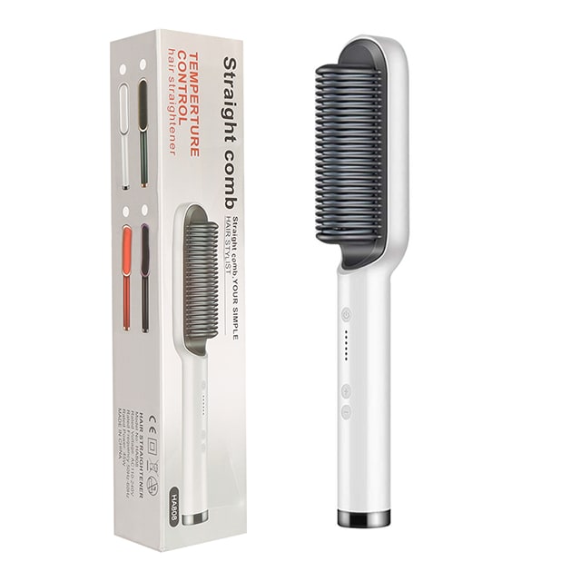 Brosse lissante chauffante à température réglable