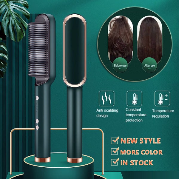 Brosse lissante chauffante à température réglable