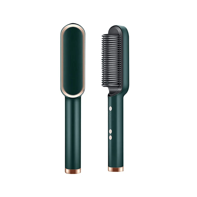 Brosse lissante électrique à dents chauffantes et température réglable