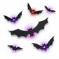 Chauves-souris murales adhésives à ailes 3D et éclairage LED