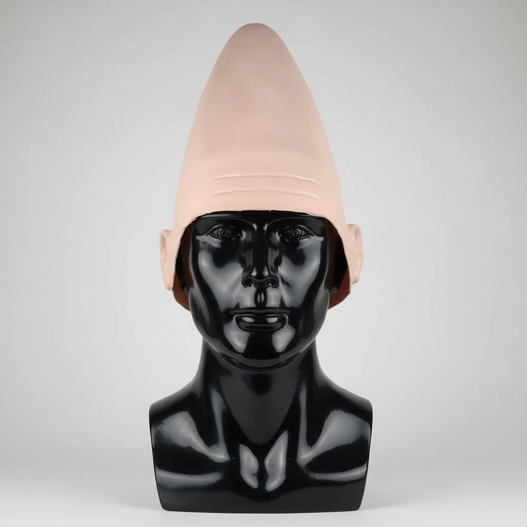 Coiffe de déguisement à tête conique en latex
