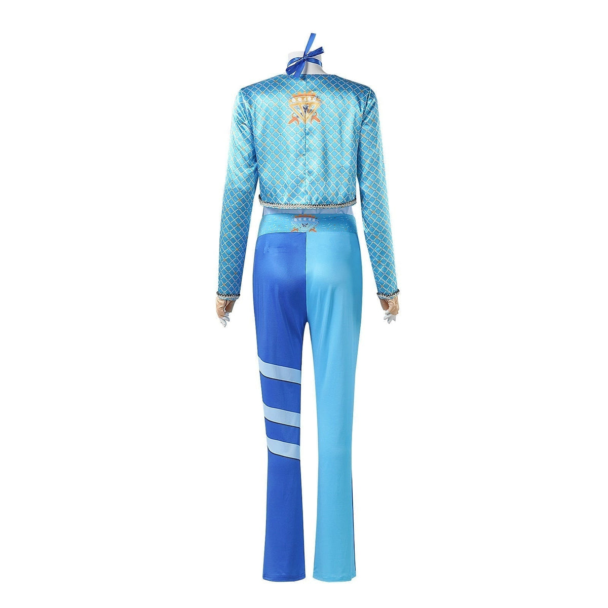 Déguisement à veste courte, pantalon bicolore et accessoires