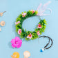Accessoires de déguisement tropical avec couronne et collier