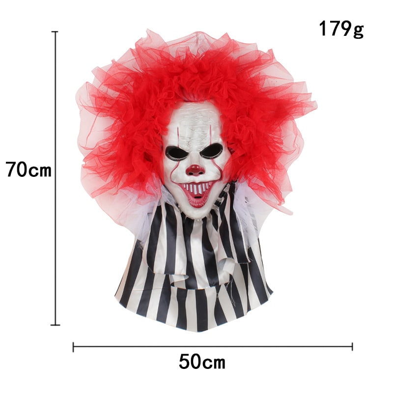 Suspension de porte clown à collerette, 70 × 50 cm