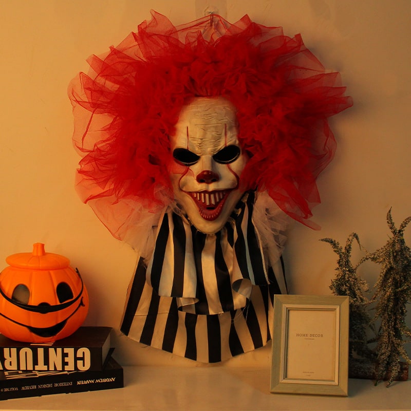 Suspension de porte clown à collerette, 70 × 50 cm