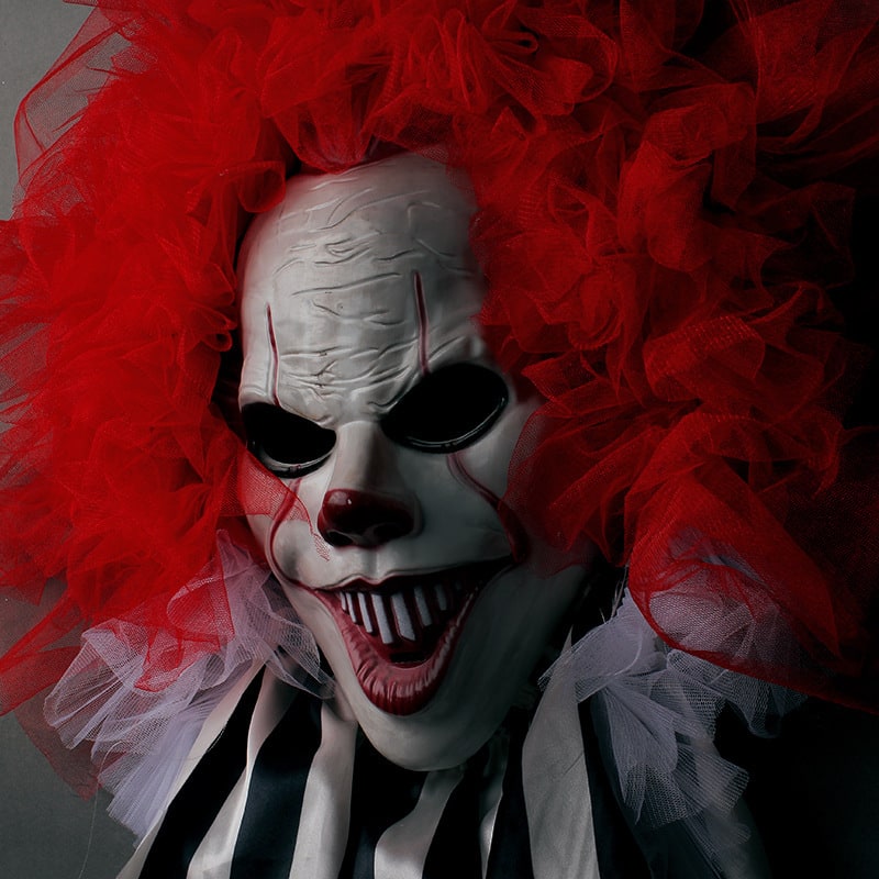 Suspension de porte clown à collerette, 70 × 50 cm