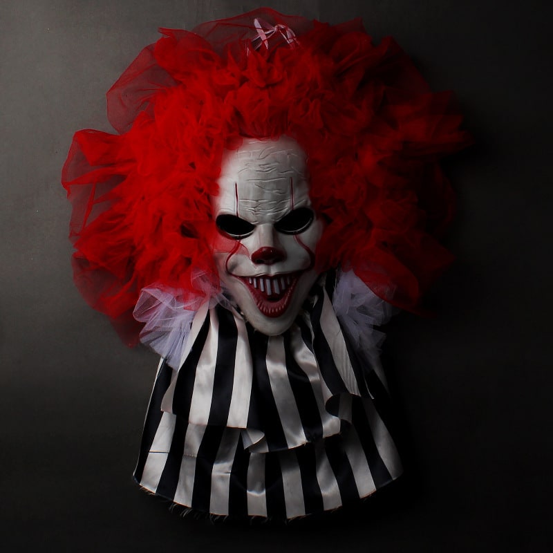Suspension de porte clown à collerette, 70 × 50 cm