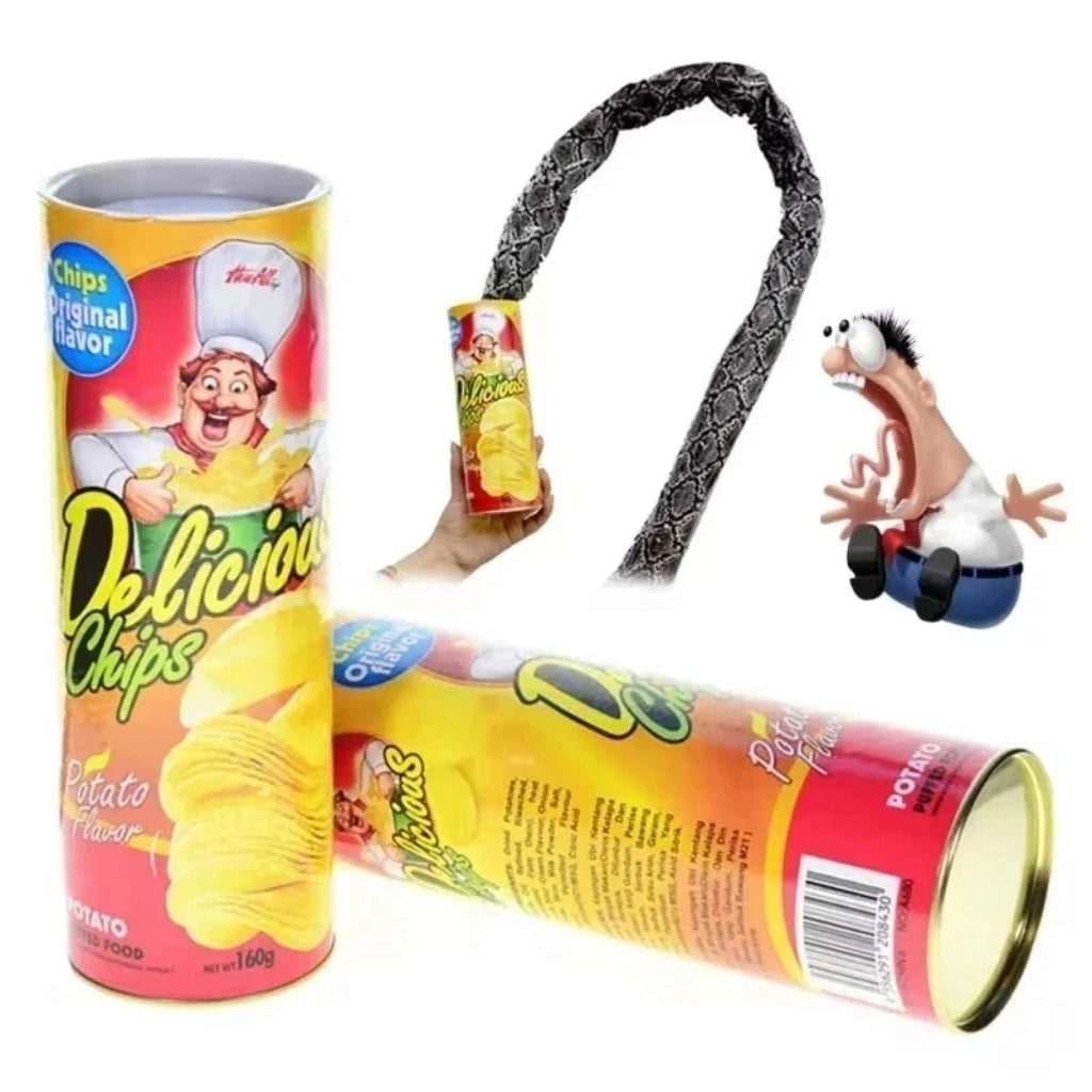 Boîte à surprise avec faux serpent à ressort