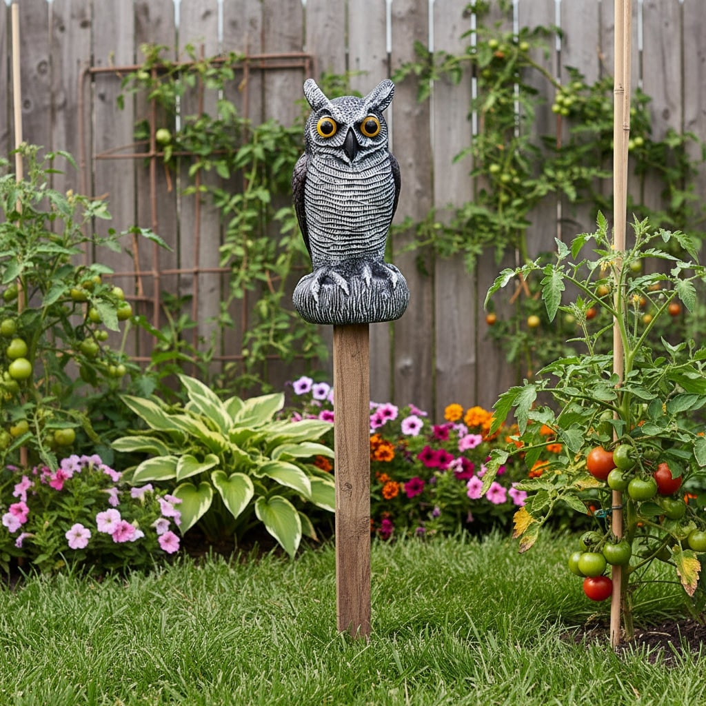 Statue décorative de hibou pour jardin