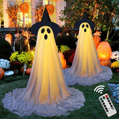 Décoration de fantôme lumineuse avec télécommande