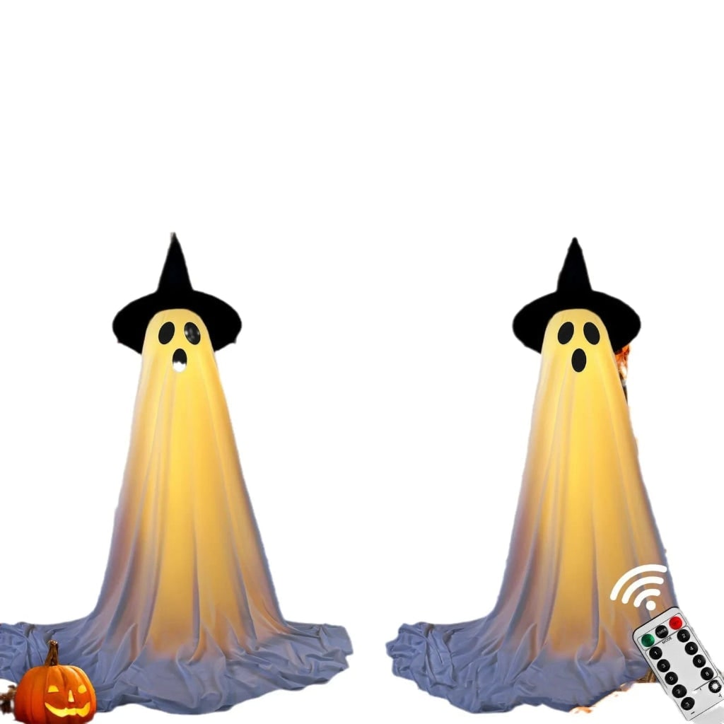 Décoration de fantôme lumineuse avec télécommande