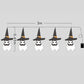 Décoration lumineuse fantôme avec chapeau et guirlande LED